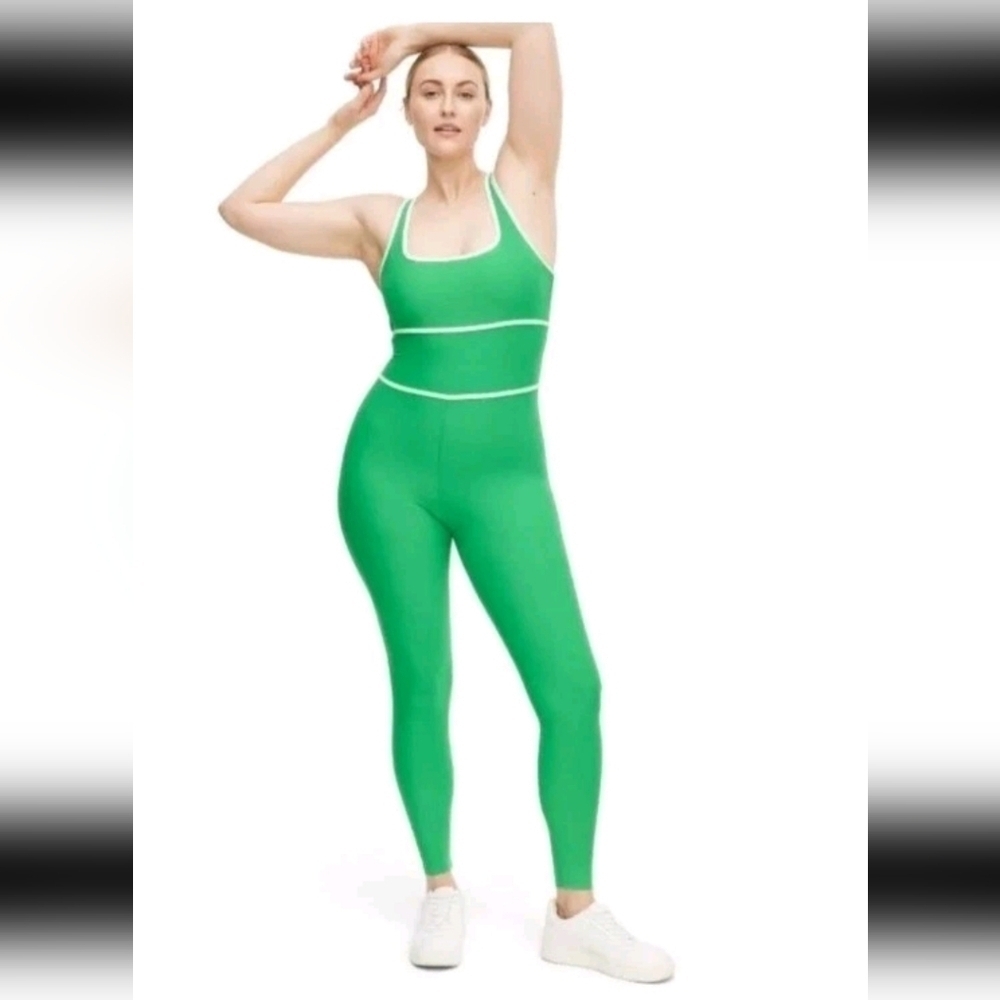 Diane von Furstenberg for Target Womens Green Racerback Full Length Bodysuit 2X